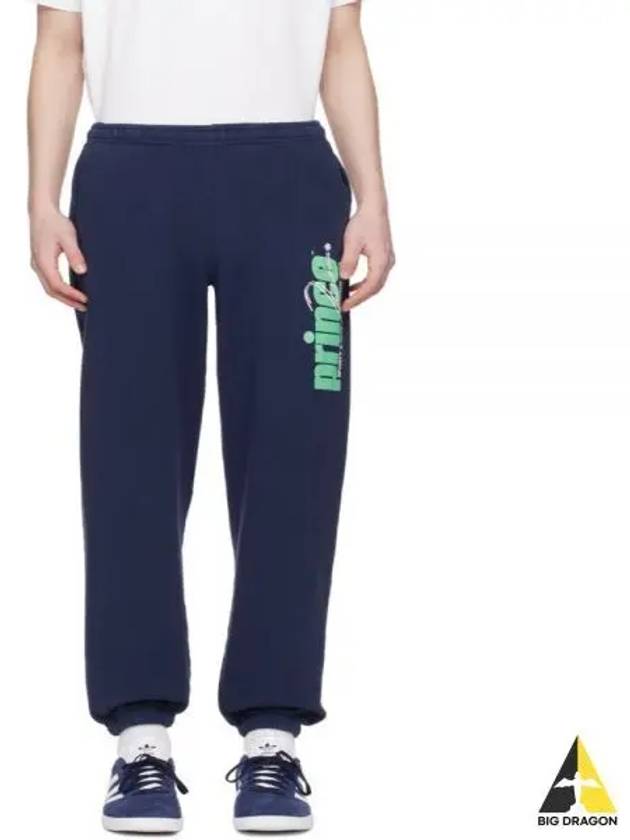 24 Rebound Sweatpants NavyClean Mint PA020S414RN - SPORTY & RICH - BALAAN 1