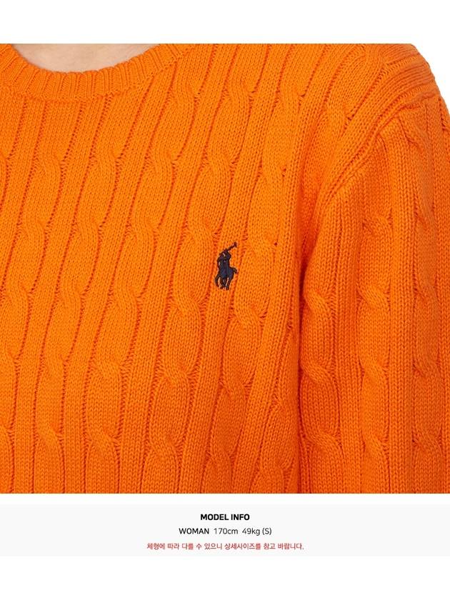 Kids cable knit 323702674058 ORANGE Adult wearable - POLO RALPH LAUREN - BALAAN 6