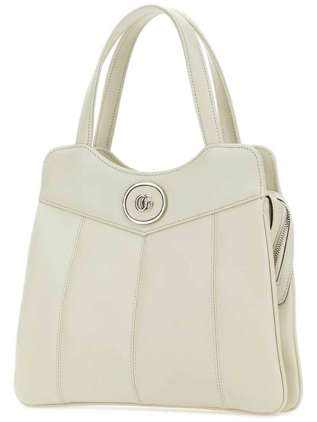 Petite GG Leather Tote Bag White - GUCCI - BALAAN 3