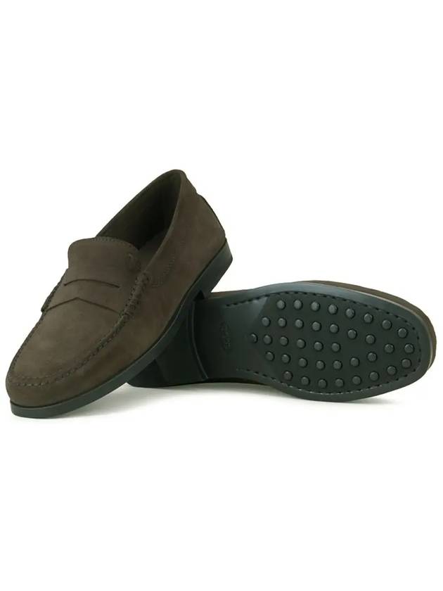 Men's Moccasin Suede Loafers Brown - TOD'S - BALAAN 4