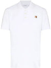 Fox Head Patch Classic Polo Shirt White - MAISON KITSUNE - BALAAN 2