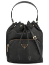 Duet Re-Nylon Bucket Bag Black - PRADA - BALAAN 3