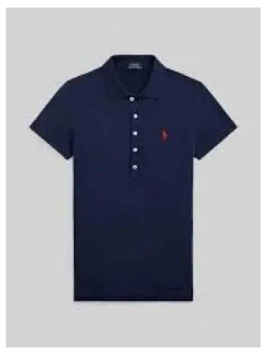 30 Points W Slim Fit Mesh Polo Navy - POLO RALPH LAUREN - BALAAN 2