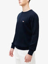 Men's Tricolor Fox Knit Navy FU00502KT1036 NA - MAISON KITSUNE - BALAAN 3