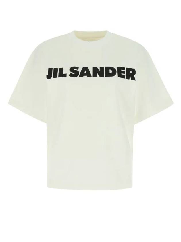 Logo T-Shirt Porcelain - JIL SANDER - BALAAN 2