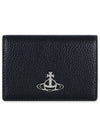 ORB Logo Half Wallet Black - VIVIENNE WESTWOOD - BALAAN 3