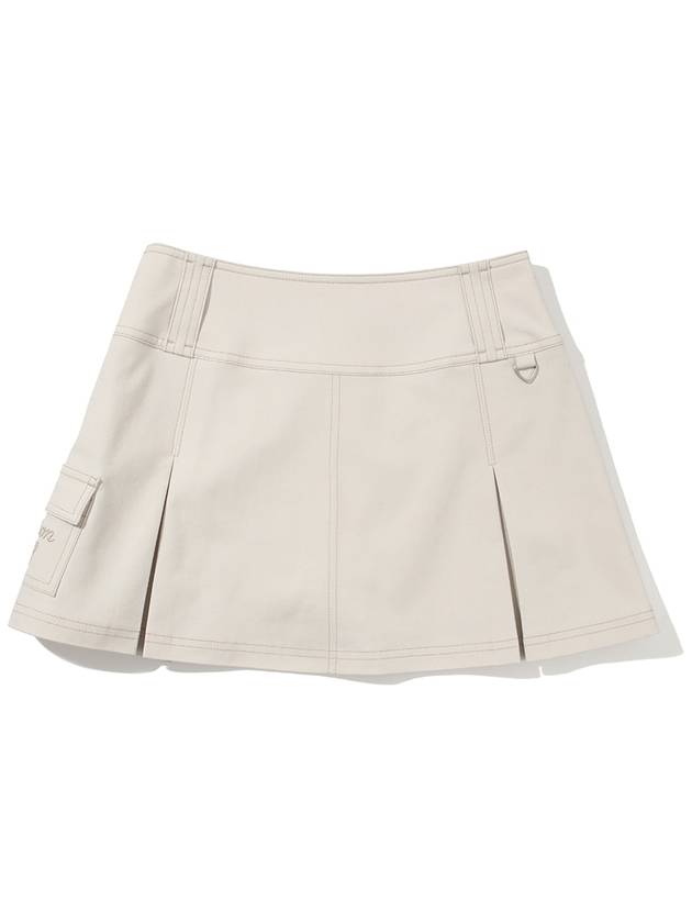 LOW WAIST SKIRT CREAM WOMAN - MALBON GOLF - BALAAN 2