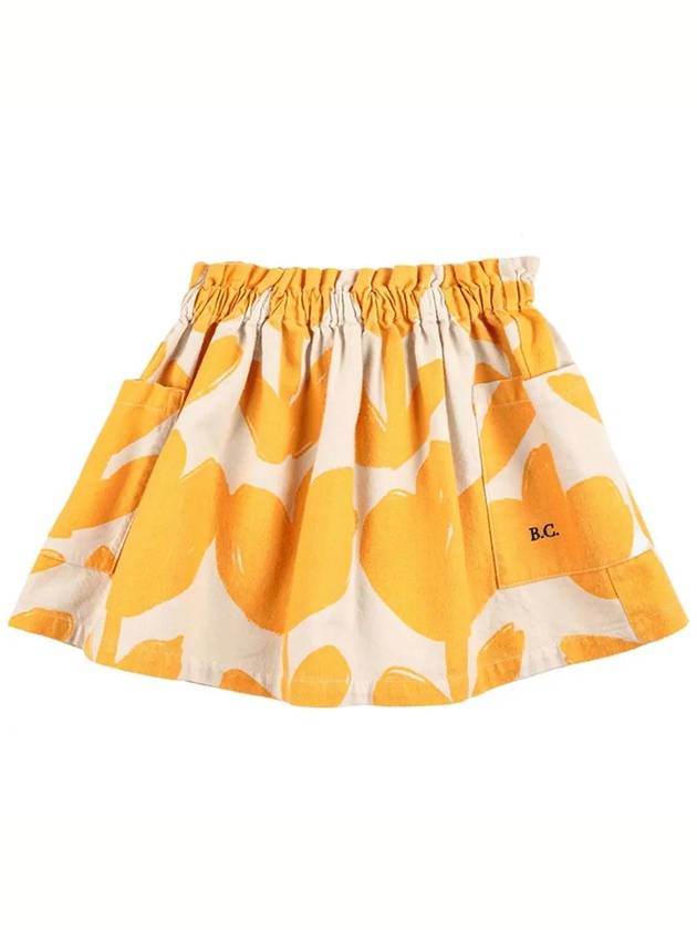 Kids Big Flower Pattern Pocket Skirt 223AC090 110 - BOBO CHOSES - BALAAN 2