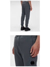 Men's Lens Wappen Fleece Track Pants Gray - CP COMPANY - BALAAN.