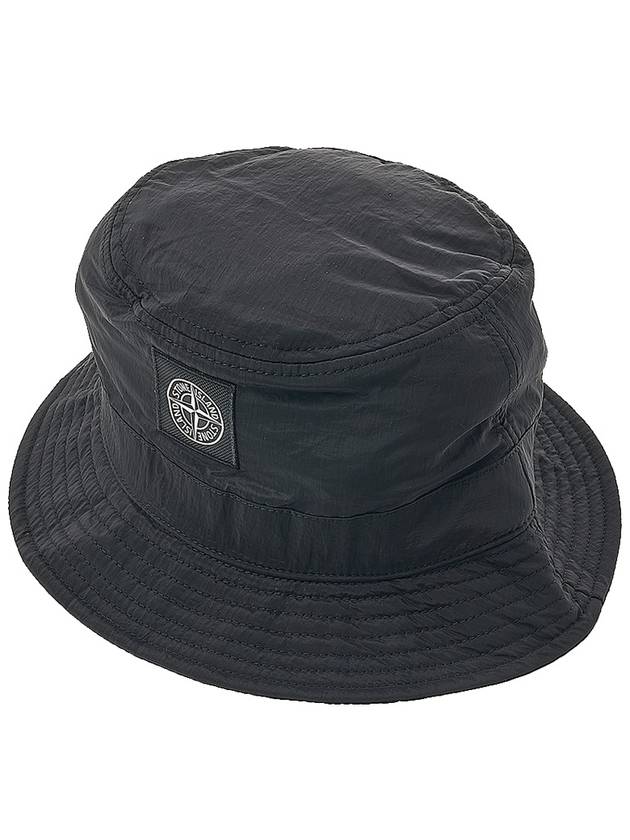 Logo Patch Nylon Metal Bucket Hat Black - STONE ISLAND - BALAAN 11