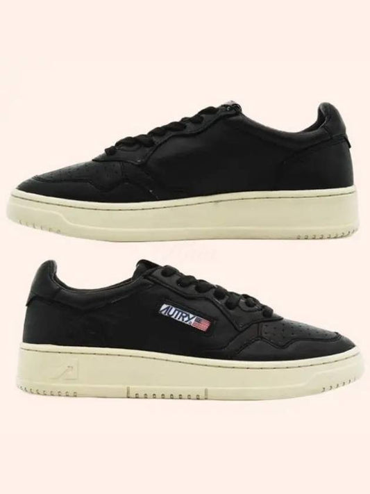 Medalist Low Top Sneaker in Super-Soft Black Nappa - AUTRY - BALAAN 2