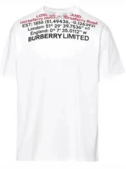 Location Short Sleeve T-Shirt White - BURBERRY - BALAAN 2