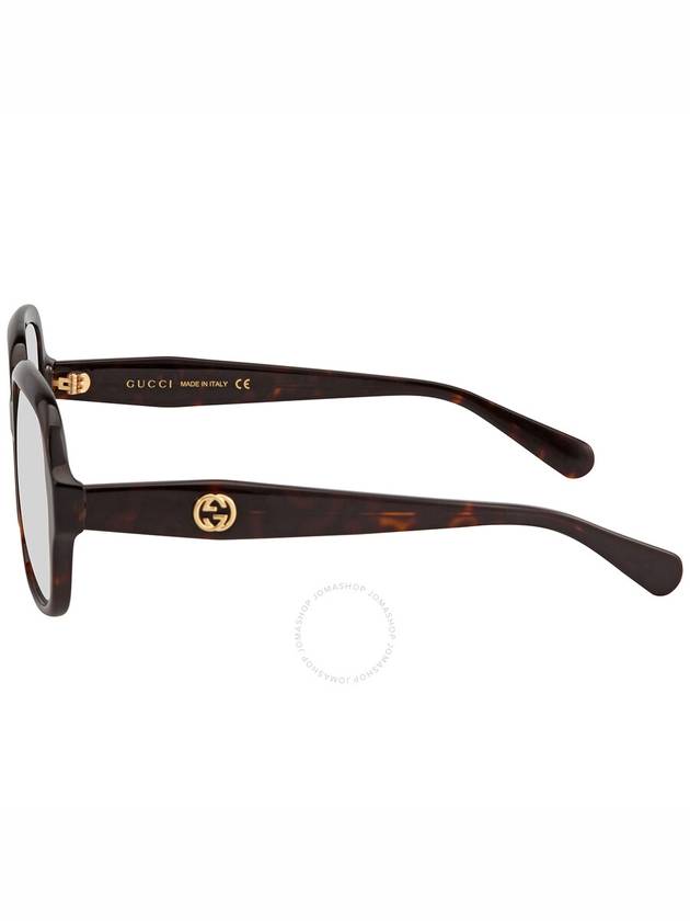 Square Discolored Lenses Acetate Sunglasses Havana - GUCCI - BALAAN 4