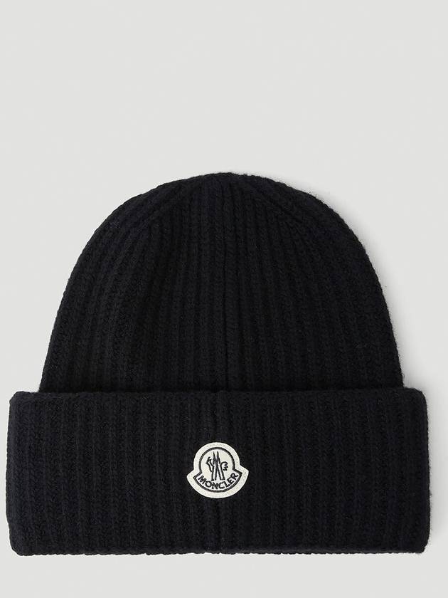 Fragment patch wool beanie 3B00001 A9303 999 - MONCLER - BALAAN 2