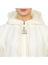 Women's Iole Logo Patch Windbreaker White - MONCLER - BALAAN 7