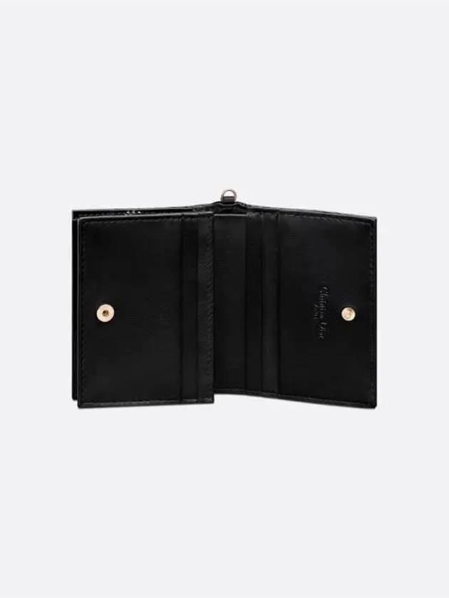 Lady Patent Cannage Calfskin Small Wallet Black - DIOR - BALAAN 6