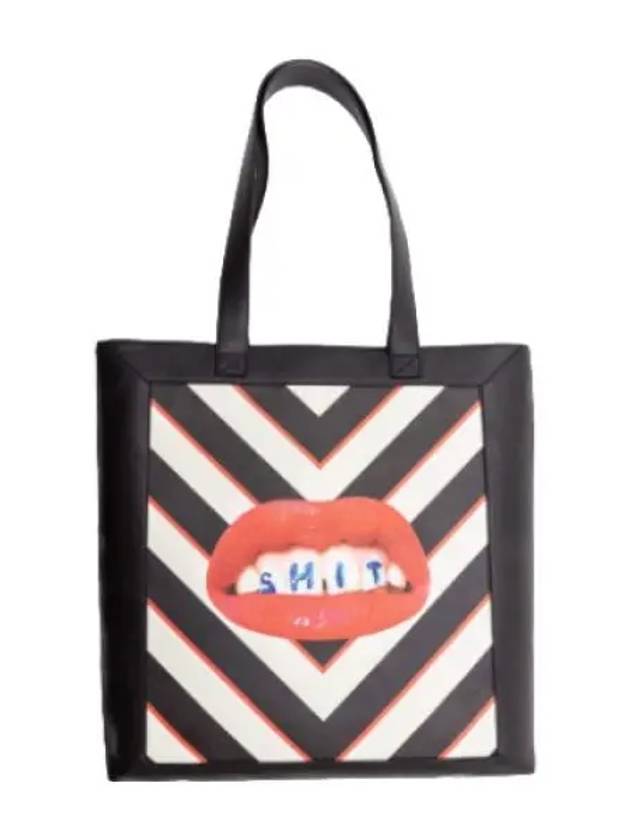 tote bag stripe handbag - SELETTI - BALAAN 1