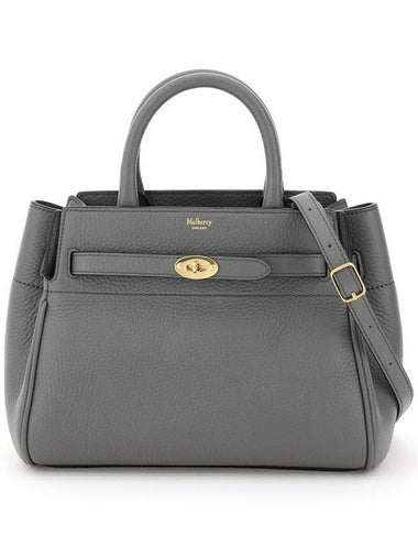 Small Belted Bayswater Tote Bag Charcoal - MULBERRY - BALAAN 1