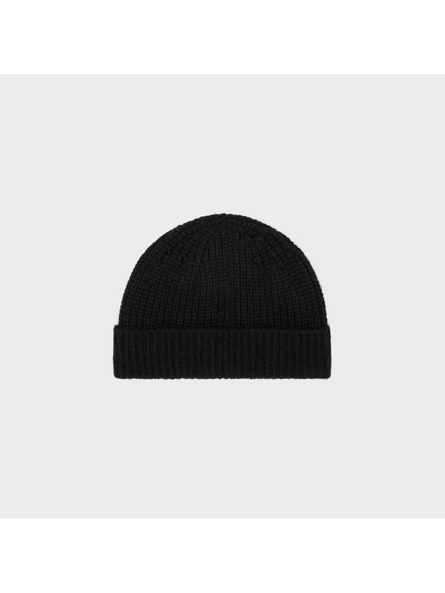 Triomphe Cashmere Seamless Beanie Black - CELINE - BALAAN 3