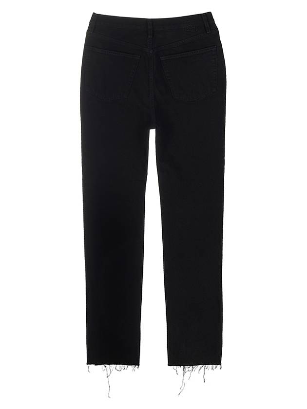 low cut crop straight jeans black - TOTEME - BALAAN.