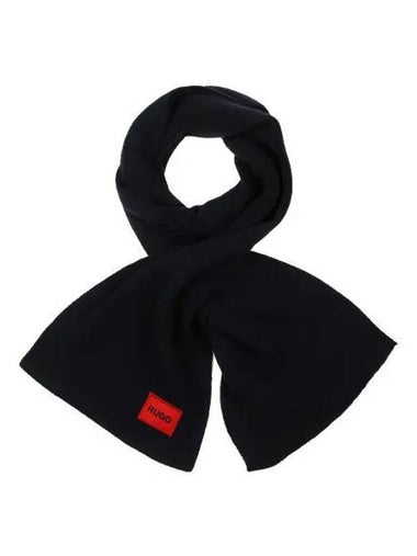 HUGO red logo wool blend muffler 50496020 410 - HUGO BOSS - BALAAN 1