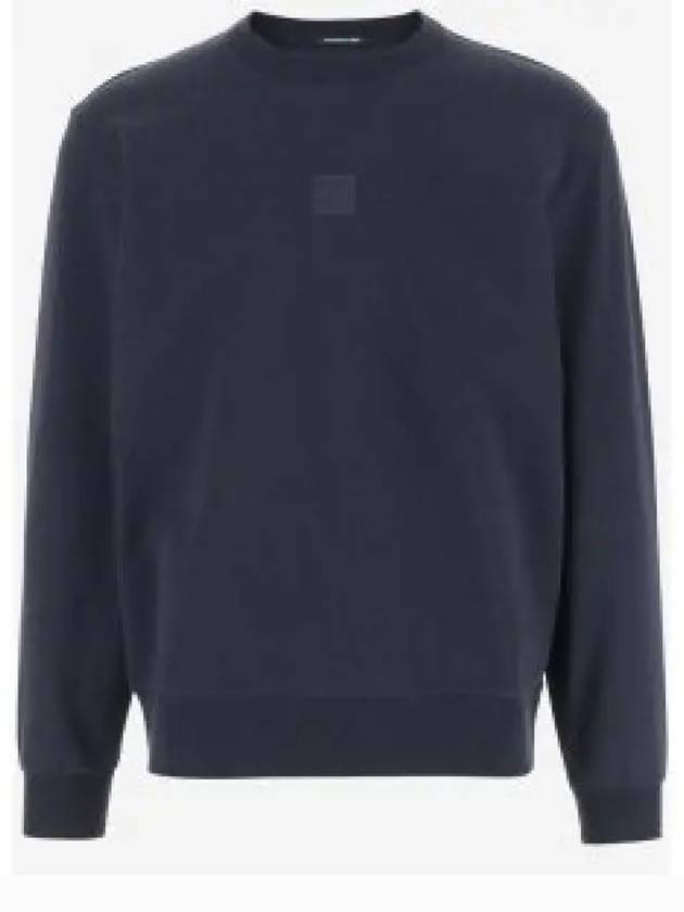 Stretch Fleece Crew Neck Sweatshirt Navy - CP COMPANY - BALAAN 2