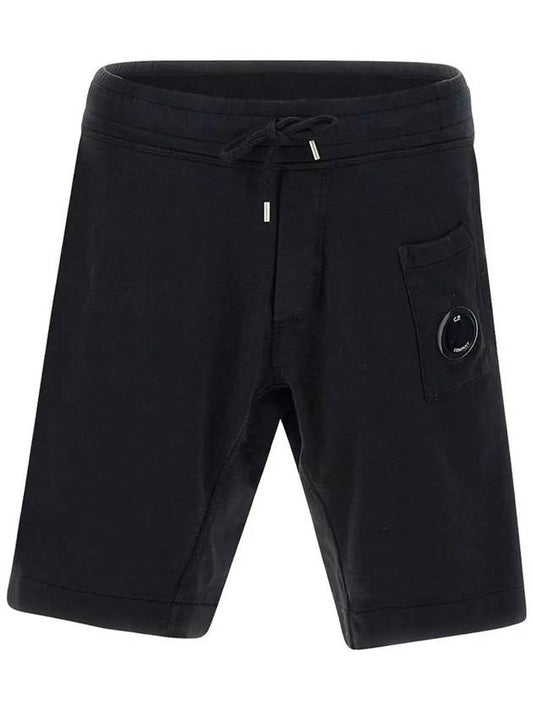 Light Fleece Regular Shorts Black - CP COMPANY - BALAAN 2