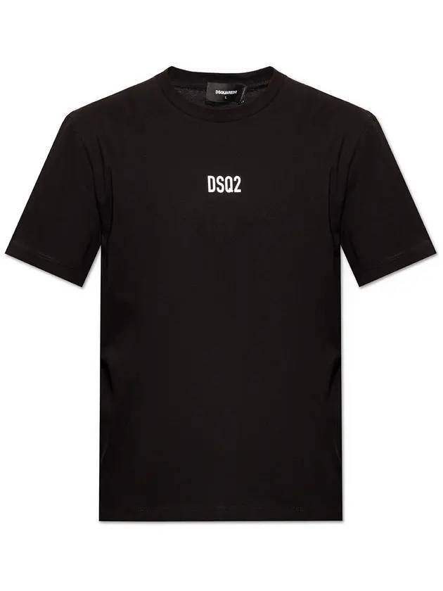 mini logo short sleeve t-shirt black - DSQUARED2 - BALAAN 1