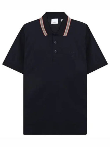 Icon Stripe Collar Cotton Pique Polo Shirt - BURBERRY - BALAAN 1