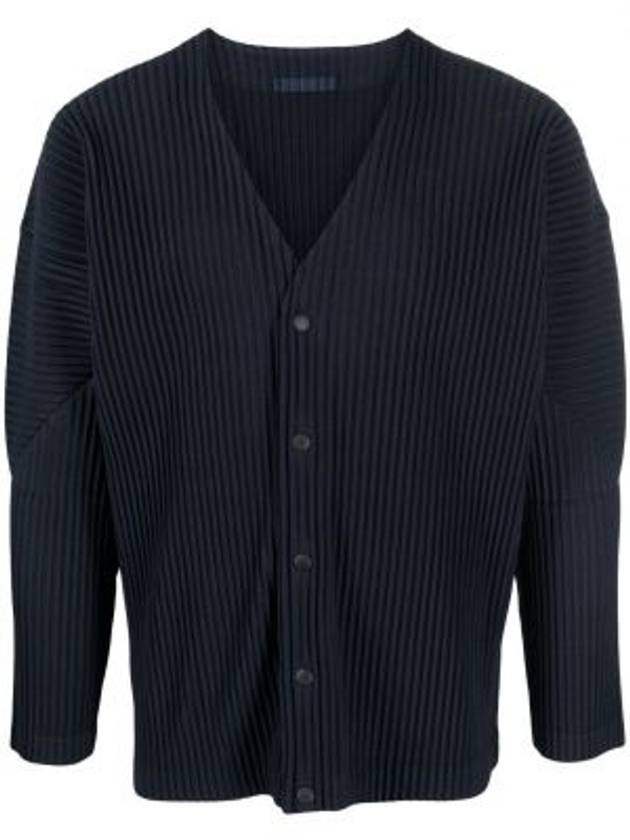 Pleated Cardigan Navy - ISSEY MIYAKE - BALAAN 2