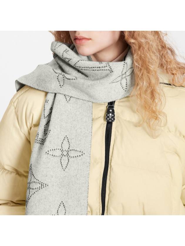 Mahina Flight Mode Scarf Grey - LOUIS VUITTON - BALAAN 4