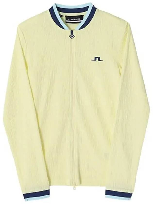 Women's Leonor Mid Layer Golf Zip-Up Jacket Wax Yellow - J.LINDEBERG - BALAAN 5