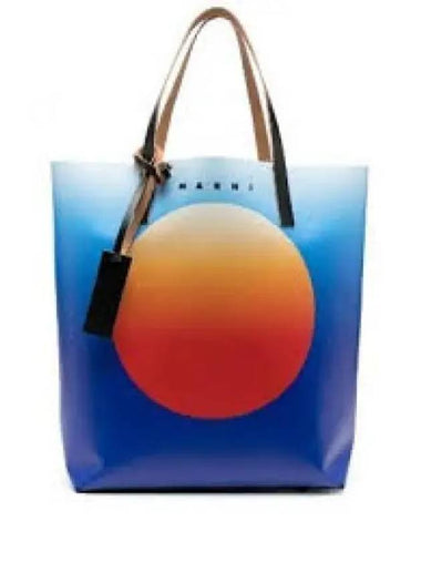 Circle Shopping Tote Bag Bag Blue - MARNI - BALAAN 1