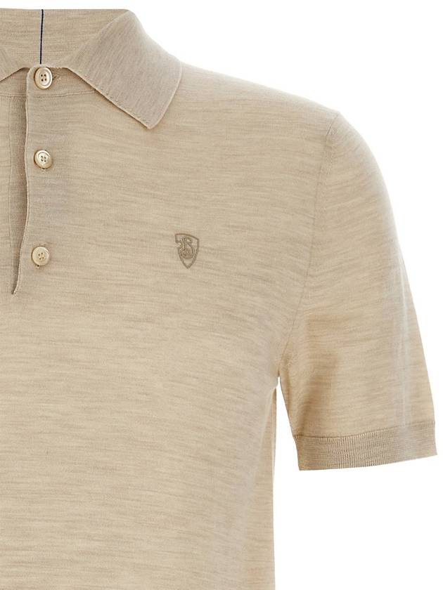 Burberry Wool Polo Shirt - BURBERRY - BALAAN 3