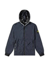 Wappen Patch Skin Touch Nylon Hooded Jacket Navy - STONE ISLAND - BALAAN 1