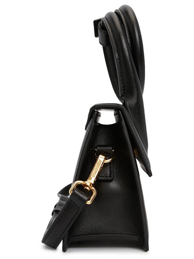 Le Chiquito Noeud Coiled Leather Tote Bag Black - JACQUEMUS - BALAAN 4