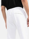 Side Patch Drawstring Track Pants White - STONE ISLAND - BALAAN.