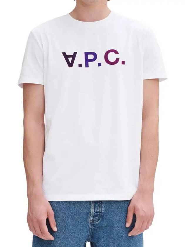 Men's VPC Logo Short Sleeve T-Shirt White - A.P.C. - BALAAN 2