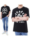 Logo Print Short Sleeve T-Shirt Black - DSQUARED2 - BALAAN 3