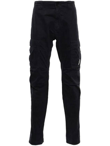 Stretch Sateen Ergonomic Lens Cargo Straight Pants Navy - CP COMPANY - BALAAN 1