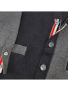 Funmix Cotton ArmBand V-Neck Cardigan Tonal Grey - THOM BROWNE - BALAAN 4