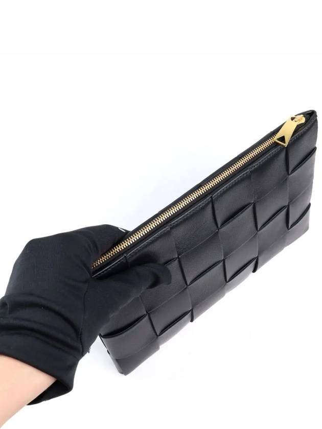 Intrecciato Cassette Clutch Bag Black - BOTTEGA VENETA - BALAAN 5