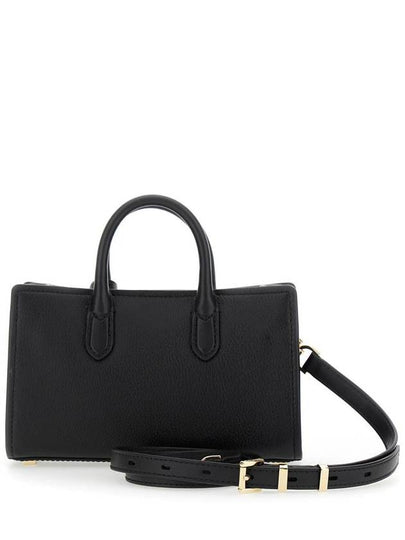 'Scarlett' Black Handbag With Logo Lettering On The Front And Padlock Detail In Grained Leather Woman - MICHAEL KORS - BALAAN 2