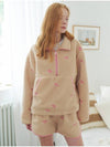 Set Ribbon Pointed Fleece Anorak Short pants Beige - OPENING SUNSHINE - BALAAN 3