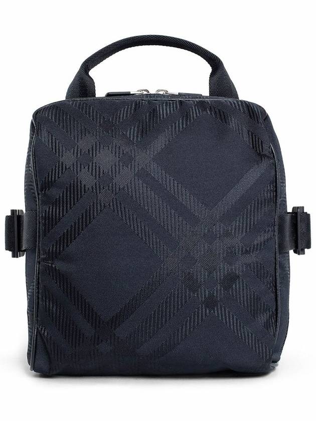 Check Pattern Zipper Messenger Bag Black - BURBERRY - BALAAN 2