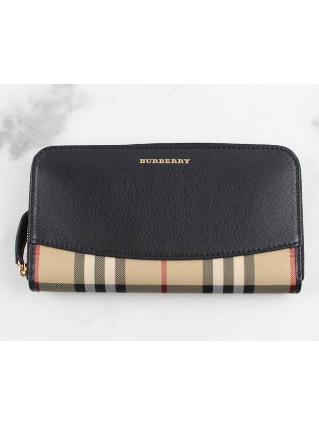 Vintage check zipper long wallet - BURBERRY - BALAAN 4