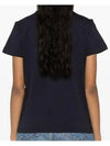 Embroidered Logo Cotton Short Sleeve T-Shirt Navy - MONCLER - BALAAN 6