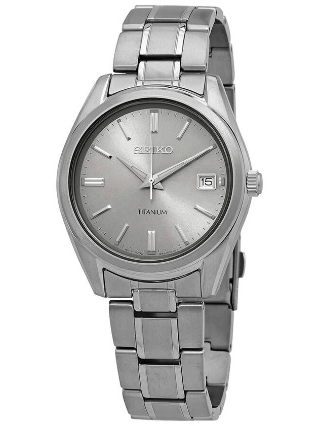 Seiko Essentials Quartz Silver Dial Men's Watch SUR369 - SEIKO - BALAAN 1