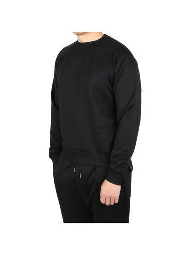 Men's Organic Cotton Blend Sweatshirt Black - TOM FORD - BALAAN 1