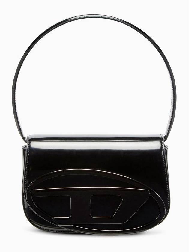 1DR Mirrored Leather Shoulder Bag Black - DIESEL - BALAAN 2